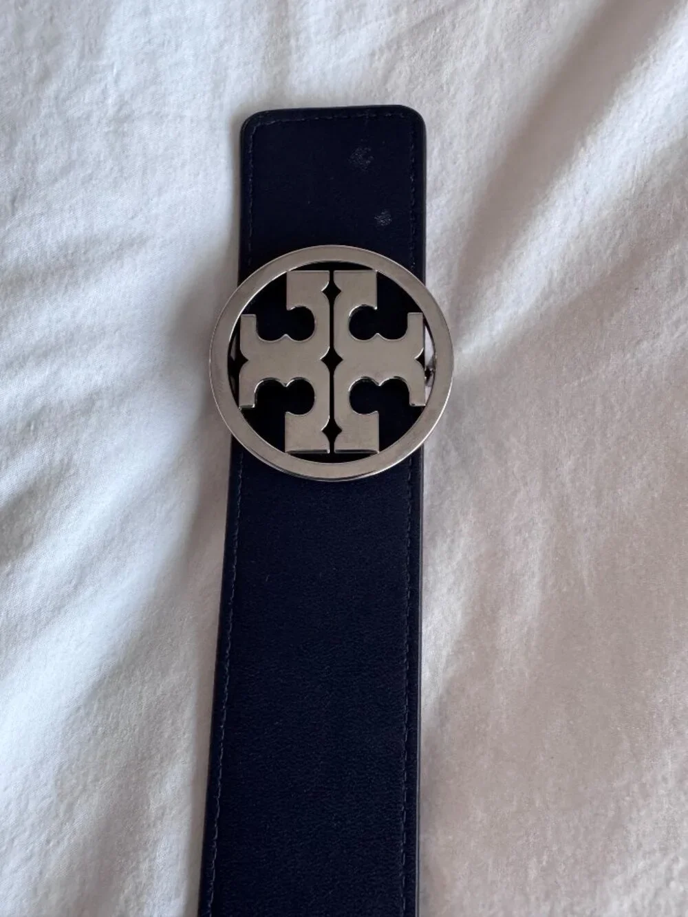 Tory Burch Miller 1.5” Reversible Double T Belt Size M